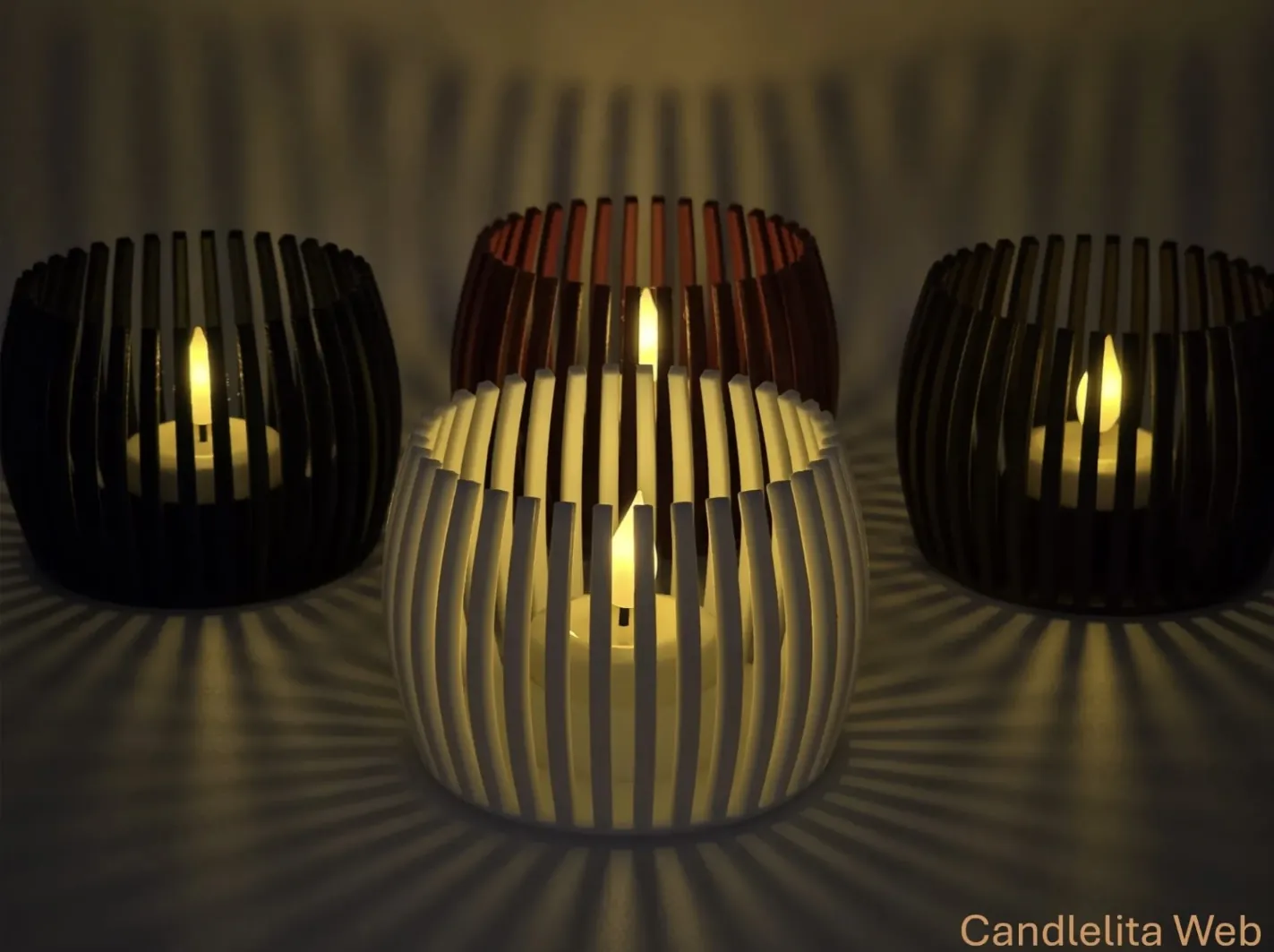 Ray Tealight Set Of 4